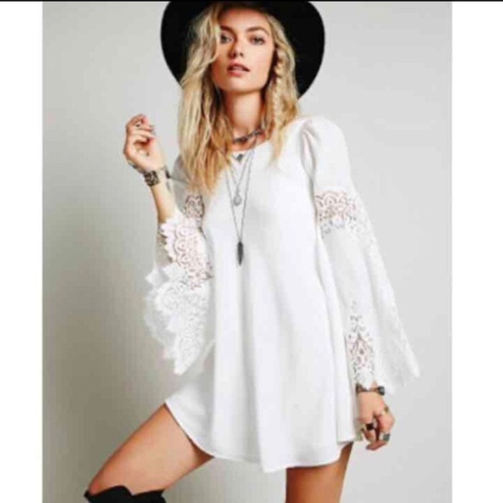 For Love and Lemons festival bell sleeve dress - Picture 1 of 6